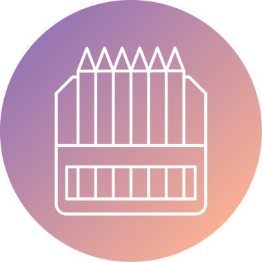 Kalemler. Web simgesi basit illüstrasyon