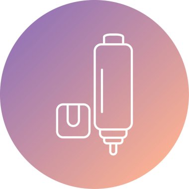 Benzersiz kalem vektörü simgesi modern basit illüstrasyon