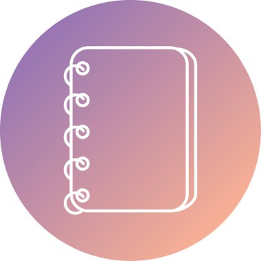 Kitap. Web simgesi basit illüstrasyon