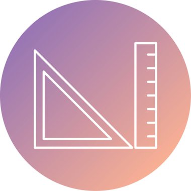 cetvel simgesinin vektör illüstrasyonu