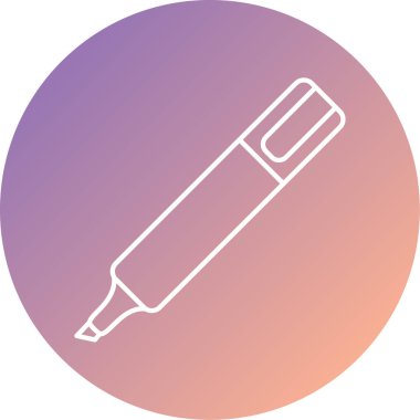 Kalem. Web simgesi basit illüstrasyon