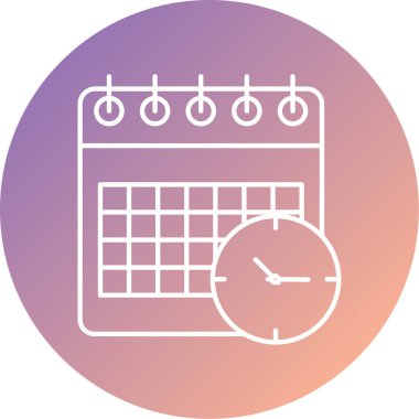 Takvim simgesi vektör illüstrasyonu