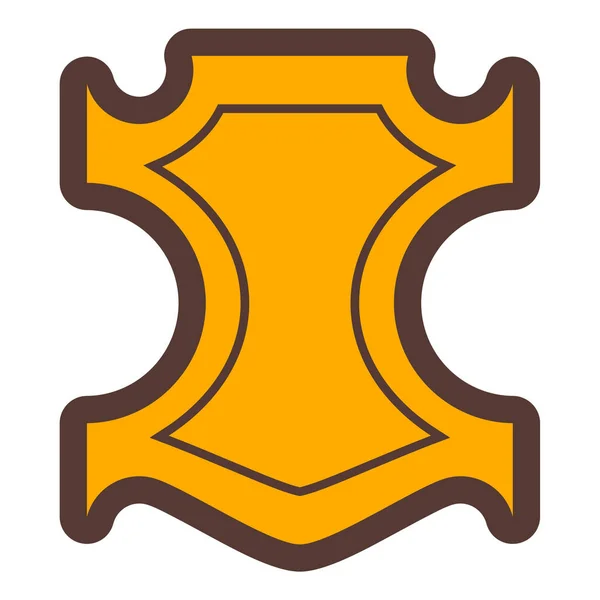 Ilustración Vectorial Icono Escudo — Vector de stock
