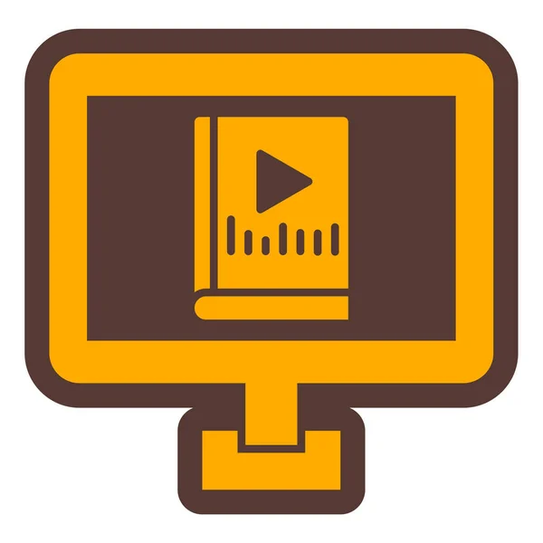 Video Editor Web Icon Vector Illustration — Stockvektor