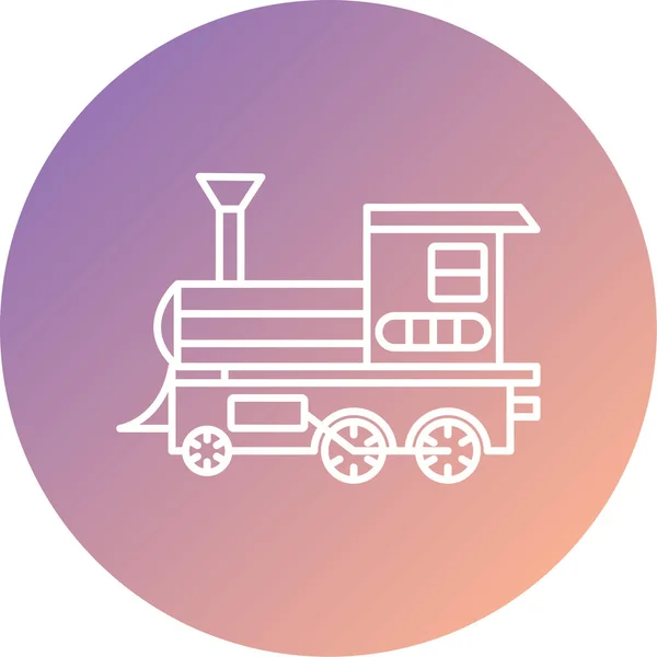 Unique Train Vector Icon — ストックベクタ