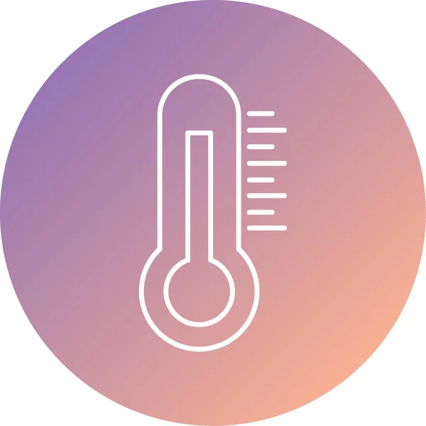 Thermometer Web Icon Simple Design — Stock Vector