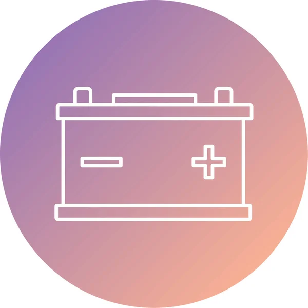 Unique Battery Vector Web Icon — стоковый вектор