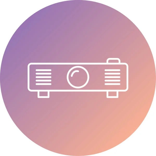 Vector Lcd Flat Icon — Image vectorielle