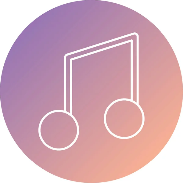 Beautiful Music Player Icon Isolated Abstract Background — Vector de stock