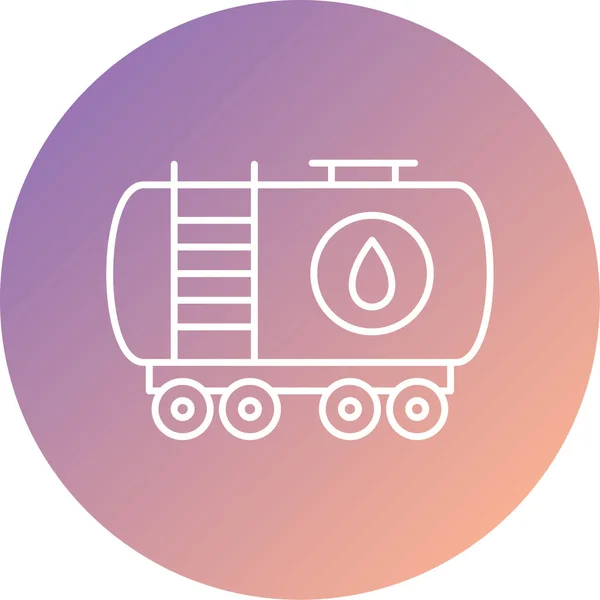 Oil Tank Vector Icon Modern Illustration — 스톡 벡터