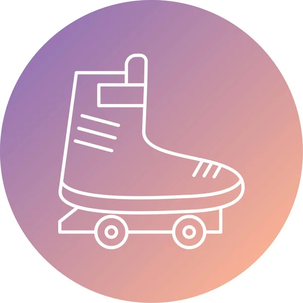 スケート Webアイコンシンプルなイラスト — ストックベクタ