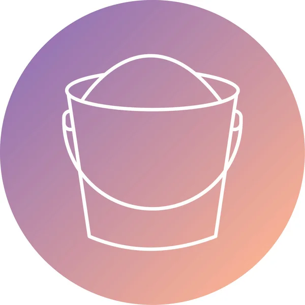 Unique Bucket Simple Illustration — Image vectorielle