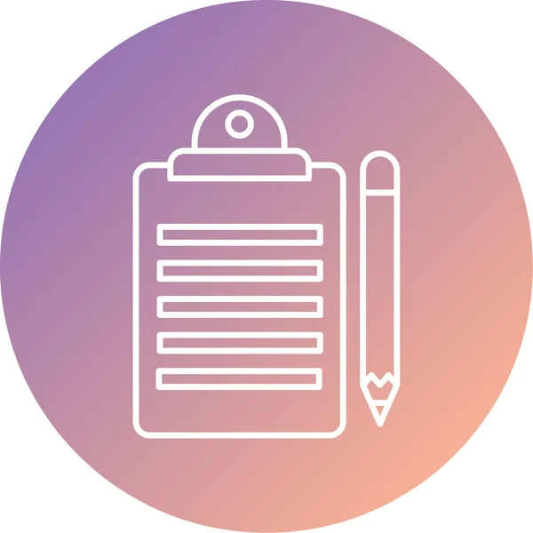 Document Vector Icon Sign Icon — Stockvektor