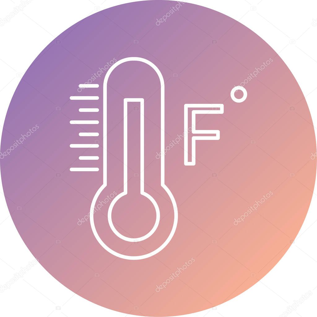 thermometer. web icon simple illustration