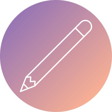 Kalem. Web simgesi basit illüstrasyon