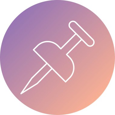 Pin simgesinin vektör illüstrasyonu