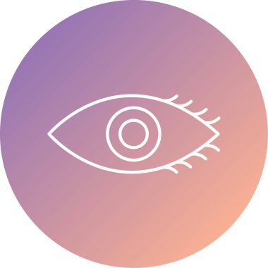 Göz vektör satırı simgesi