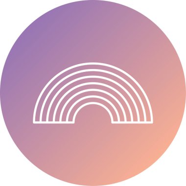 Gökkuşağı simgesinin vektör çizimi