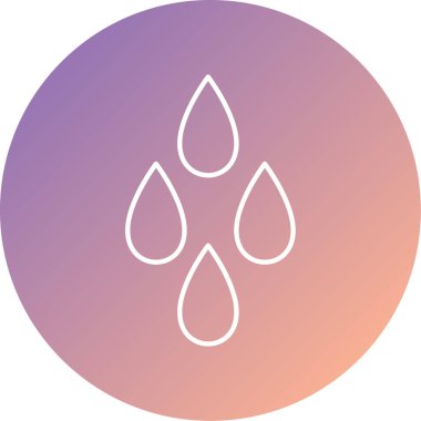 vektör benzersiz su damlası simgesi