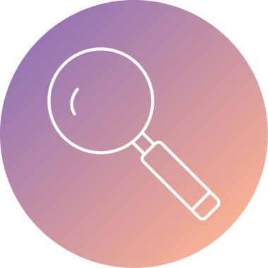 vektör büyütme cam ağ simgesi