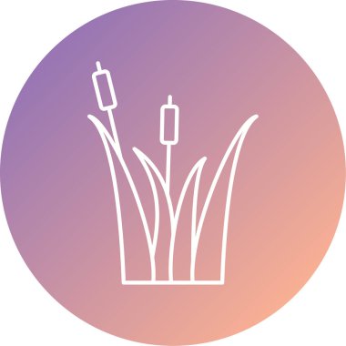 Bitki simgesinin vektör illüstrasyonu