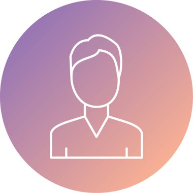 İnsan simgesinin vektör illüstrasyonu