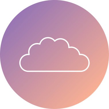 bulut simgesi, vektör illüstrasyonu