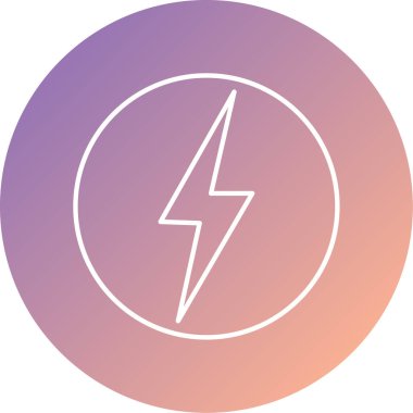 Şimşek vektör simgesi modern illüstrasyon