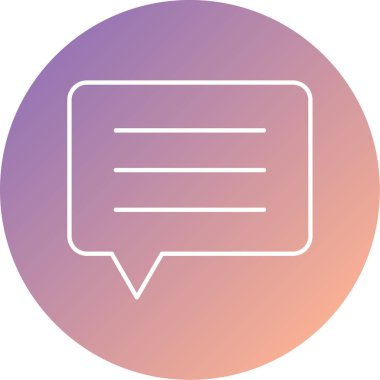 Konuş. Web simgesi basit illüstrasyon