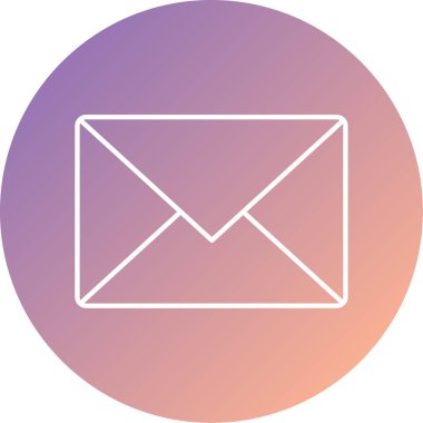 e-posta vektörü renk simgesi