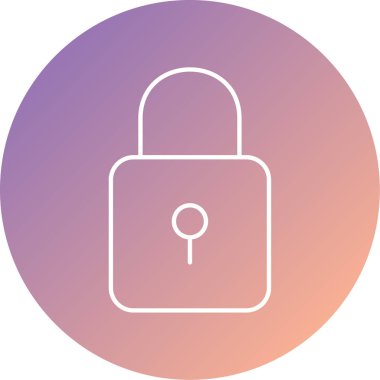 kilit simgesi, vektör illüstrasyonu