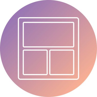 Galeri. Web simgesi vektör illüstrasyonu