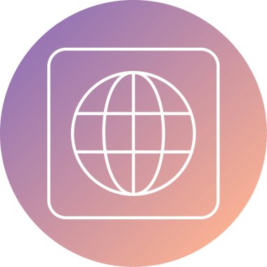 Toprak. Web simgesi basit illüstrasyon