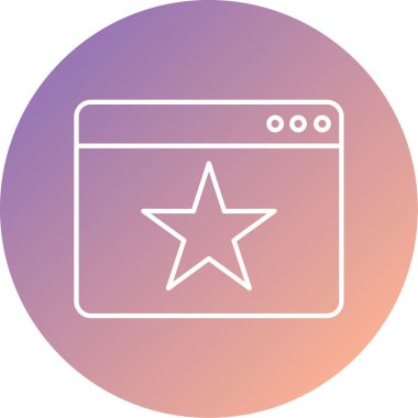 tarayıcı simgesi vektör illüstrasyonu