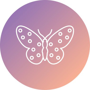 Kelebek simgesi vektör illüstrasyonu