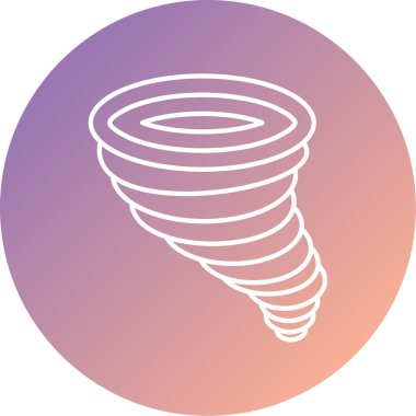 Tornado simgesinin vektör çizimi