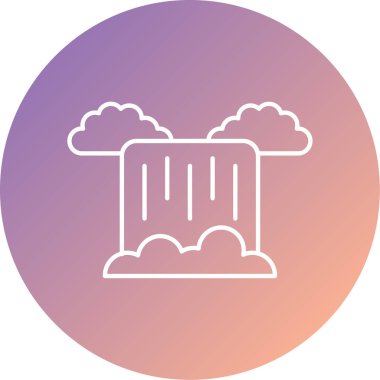 Bulut simgesinin vektör illüstrasyonu