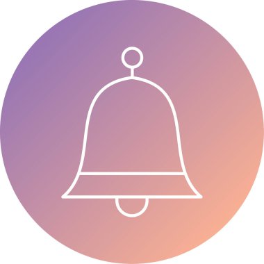 Benzersiz çan simgesi vektör illüstrasyonu