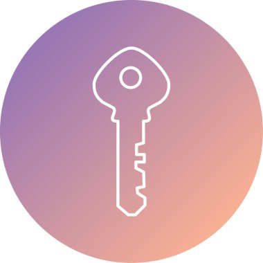 Anahtar simgesi vektör illüstrasyonu