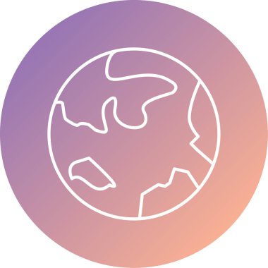 Toprak. Web simgesi basit illüstrasyon