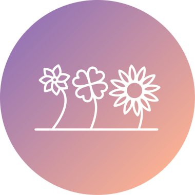 güzel çiçek vektör illüstrasyonu