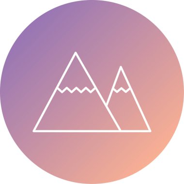 dağ simgesinin vektör illüstrasyonu