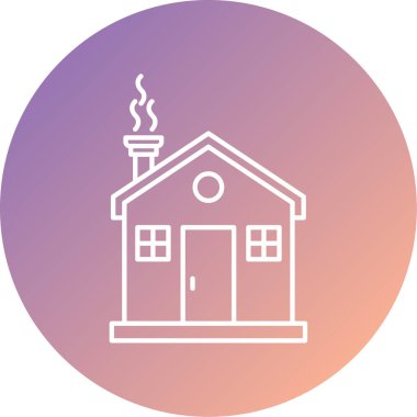 Modern ev simgesinin vektör illüstrasyonu