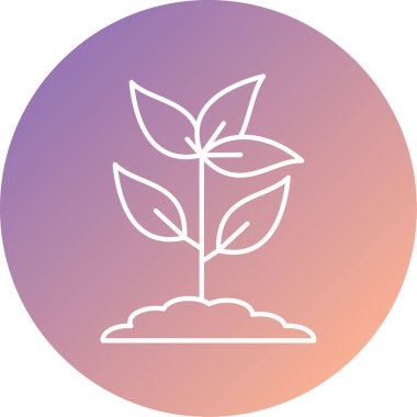 Web ve mobil için eşsiz filiz vektör simgesi düzenlenebilir çizgi simgeleri