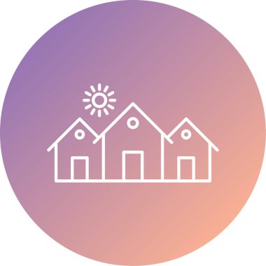 Ev simgesinin vektör illüstrasyonu