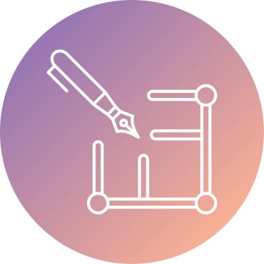 Modern simgenin vektör illüstrasyonu