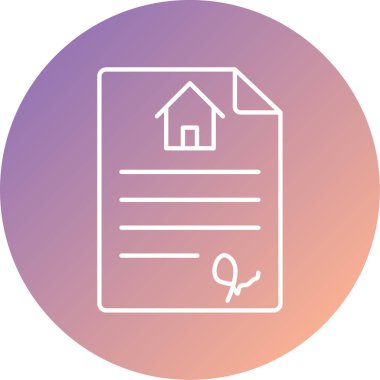 Gayrimenkul simgesinin vektör illüstrasyonu