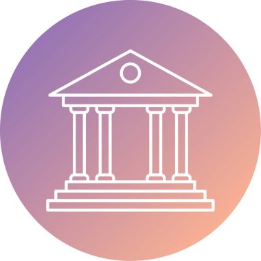 banka simgesi vektör illüstrasyonu