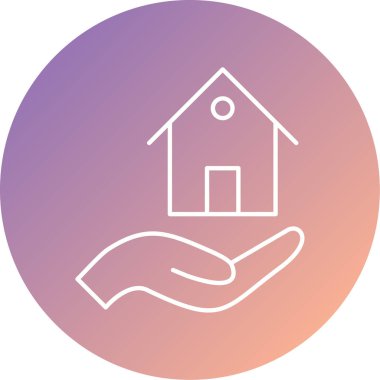 Ev simgesi vektör illüstrasyonu