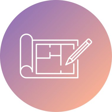 Soyut arkaplanda resimleme simgesi izole edildi